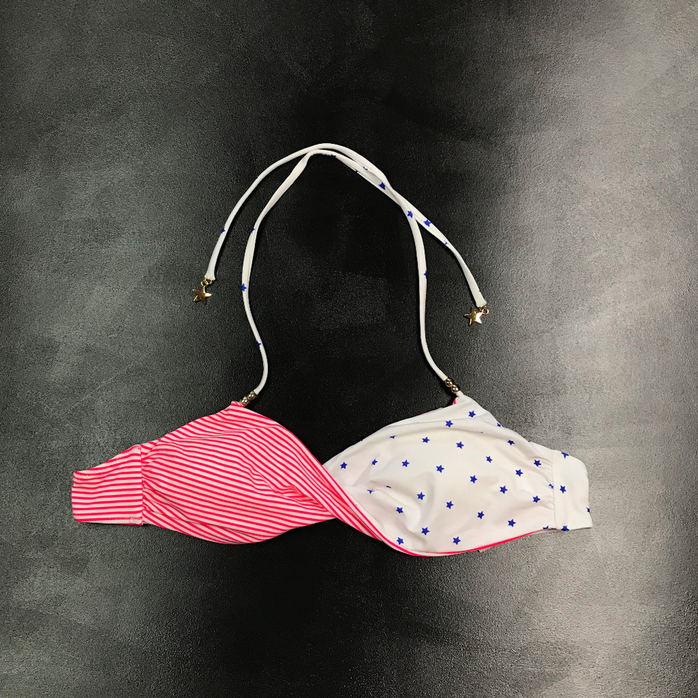 Victoria's Secret Stars Stripes Twist Bikini Top